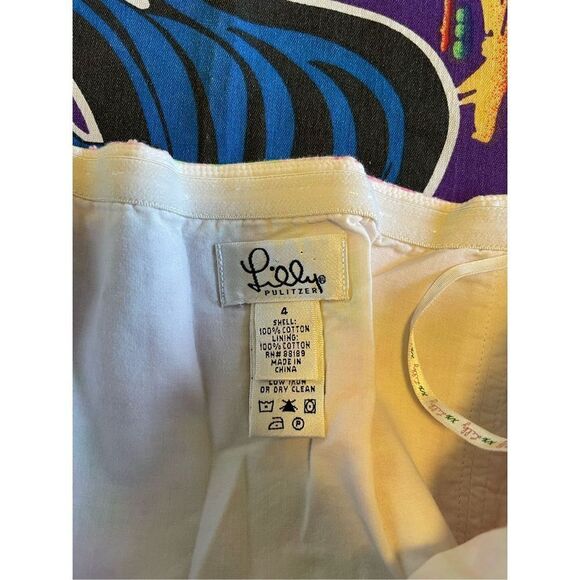 Vintage Lilly Pulitzer size 4 halter floral butterfly dress - vintage VTG Y2K gi - Picture 6 of 6